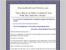 Tablet Screenshot of discountrealestatewebsites.com
